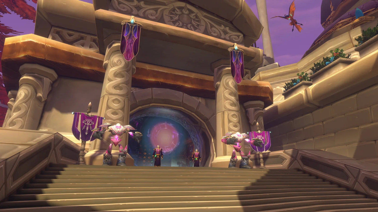A gate of the city, guarded by arcane golems and Kirin Tor mages. Blizzard took this picture inside the dungeon. Picture: Blizzard.