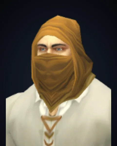 Stolen Wastewander Cowl, drawn from the beta client’s files