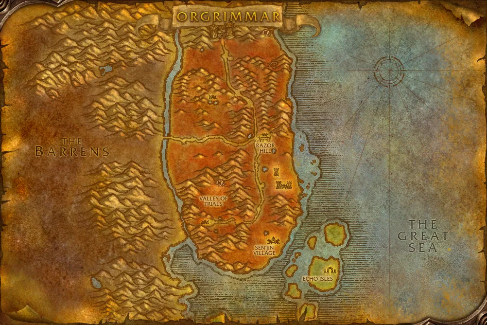 Durotar quest map: where to pick up, hand in and do the quest