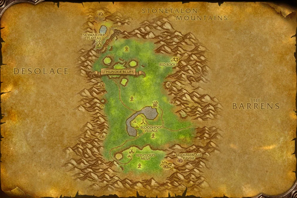 Mulgore quest map: where to pick up, hand in and do the quest