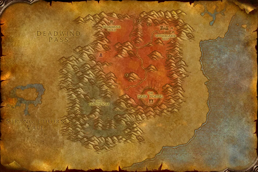 Blasted Lands quest map: where to pick up, hand in and do the quest