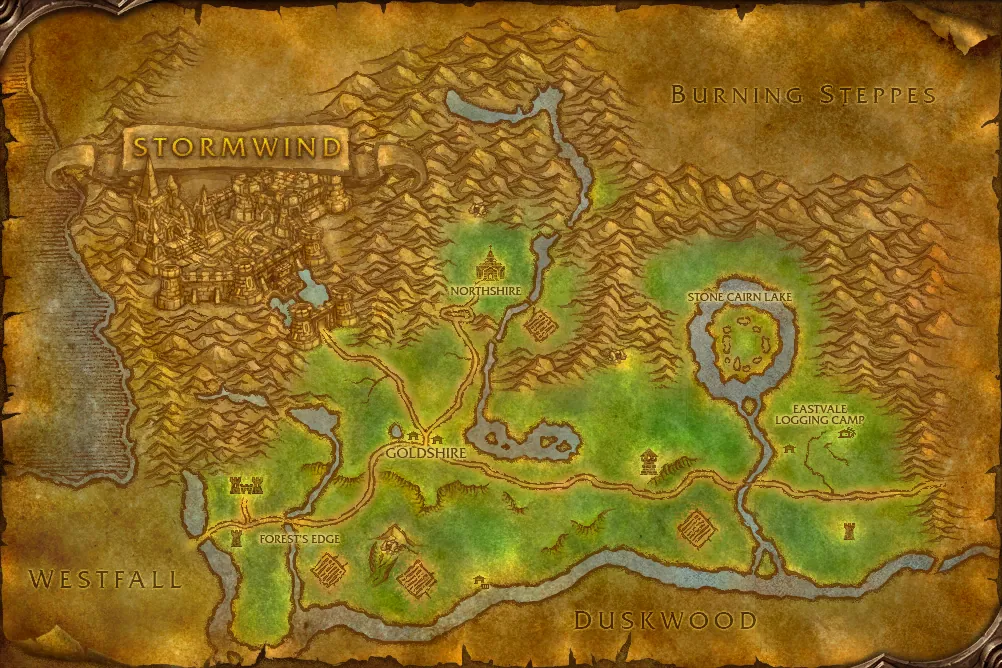 Elwynn Forest quest map: where to pick up, hand in and do the quest