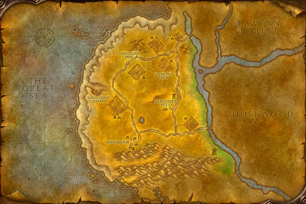 Westfall quest map: where to pick up, hand in and do the quest