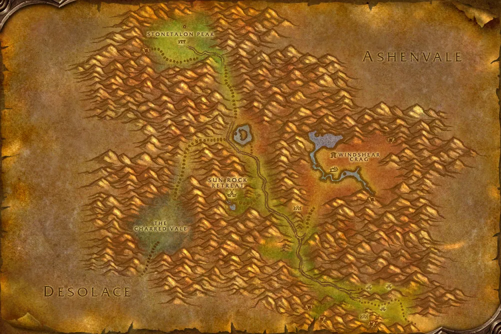 Stonetalon Mountains quest map: where to pick up, hand in and do the quest