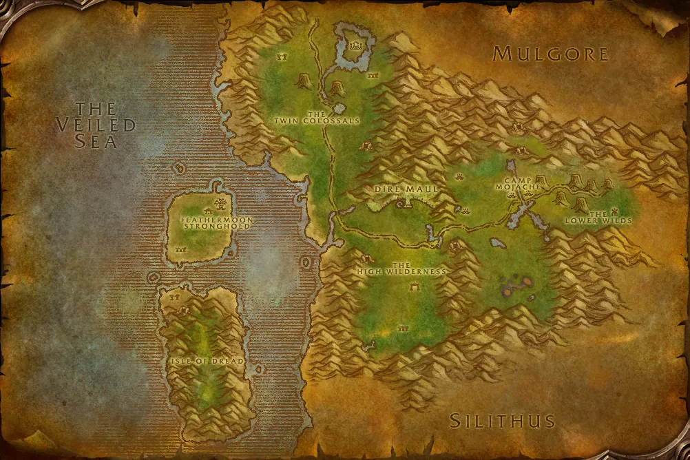 Feralas quest map: where to pick up, hand in and do the quest