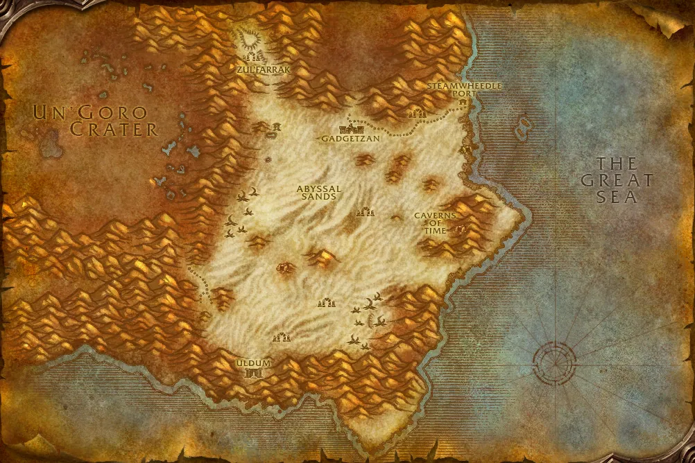 Tanaris quest map: where to pick up, hand in and do the quest
