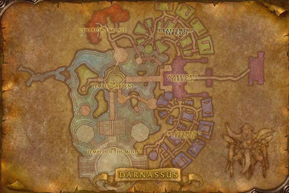 Darnassus quest map: where to pick up, hand in and do the quest