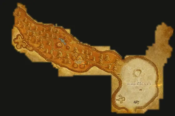 游戏内的千针石林地图